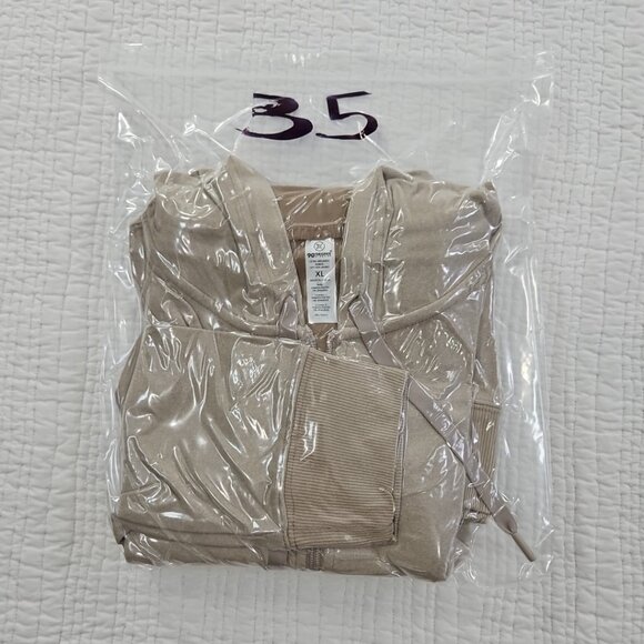 90 Degree by Reflex Men's Fleece Lined Full Zip Hoodie Tan Size X-Large NWT - Picture 15 of 15